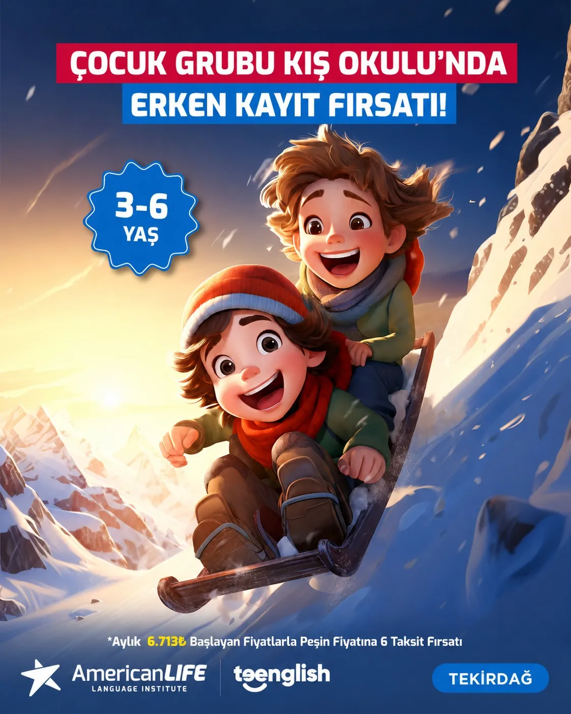 4 – 6 Yaş Kış Okulu Erken Kayıt Kampanyası
