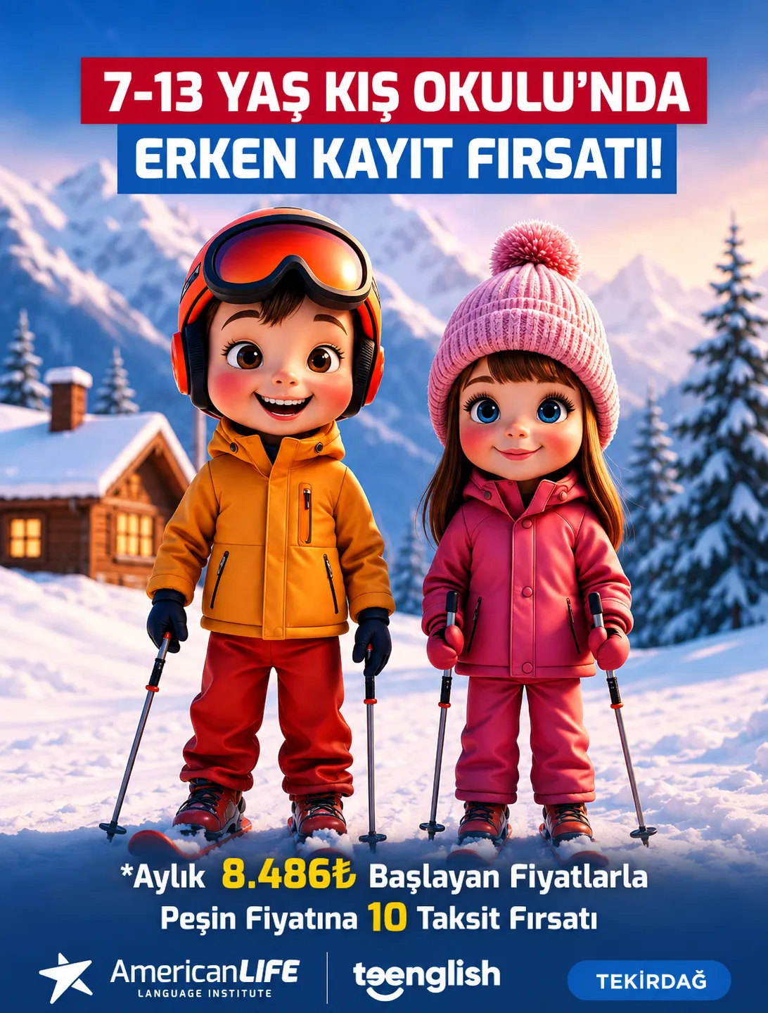 7 - 13 Yaş Kış Okulu Erken Kayıt Kampanyası