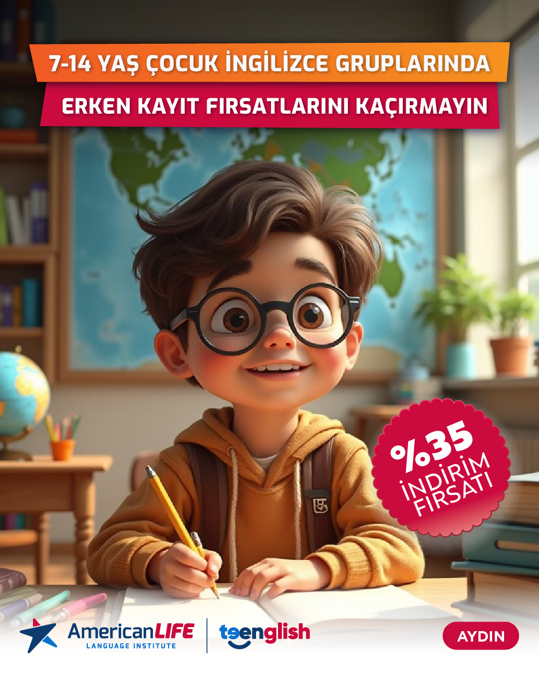 Aydın çocuklar için ingilizce