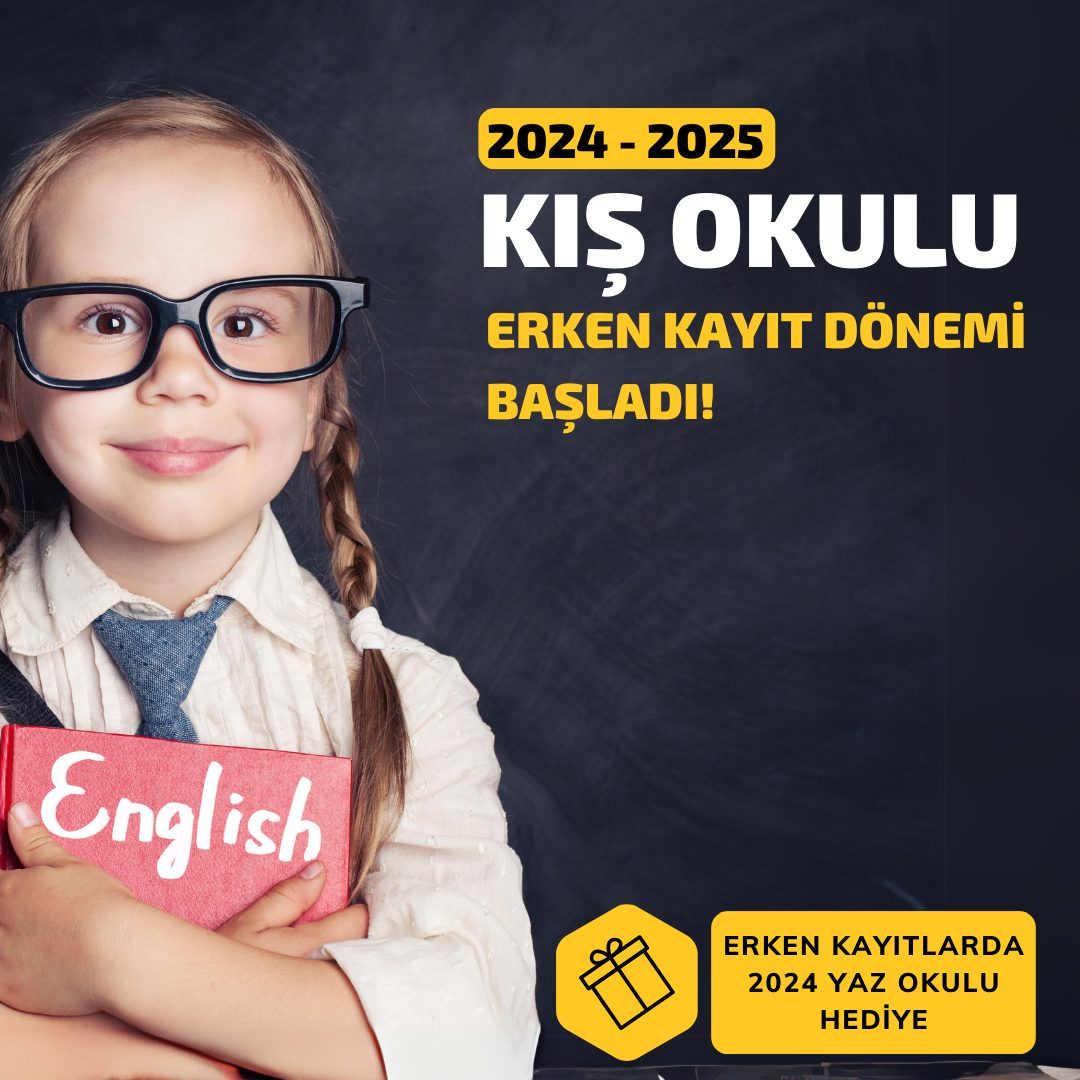 Çocuklar İçin İngilizce Kursu 2024-2025 Kış Okulu Erken Kayıt
