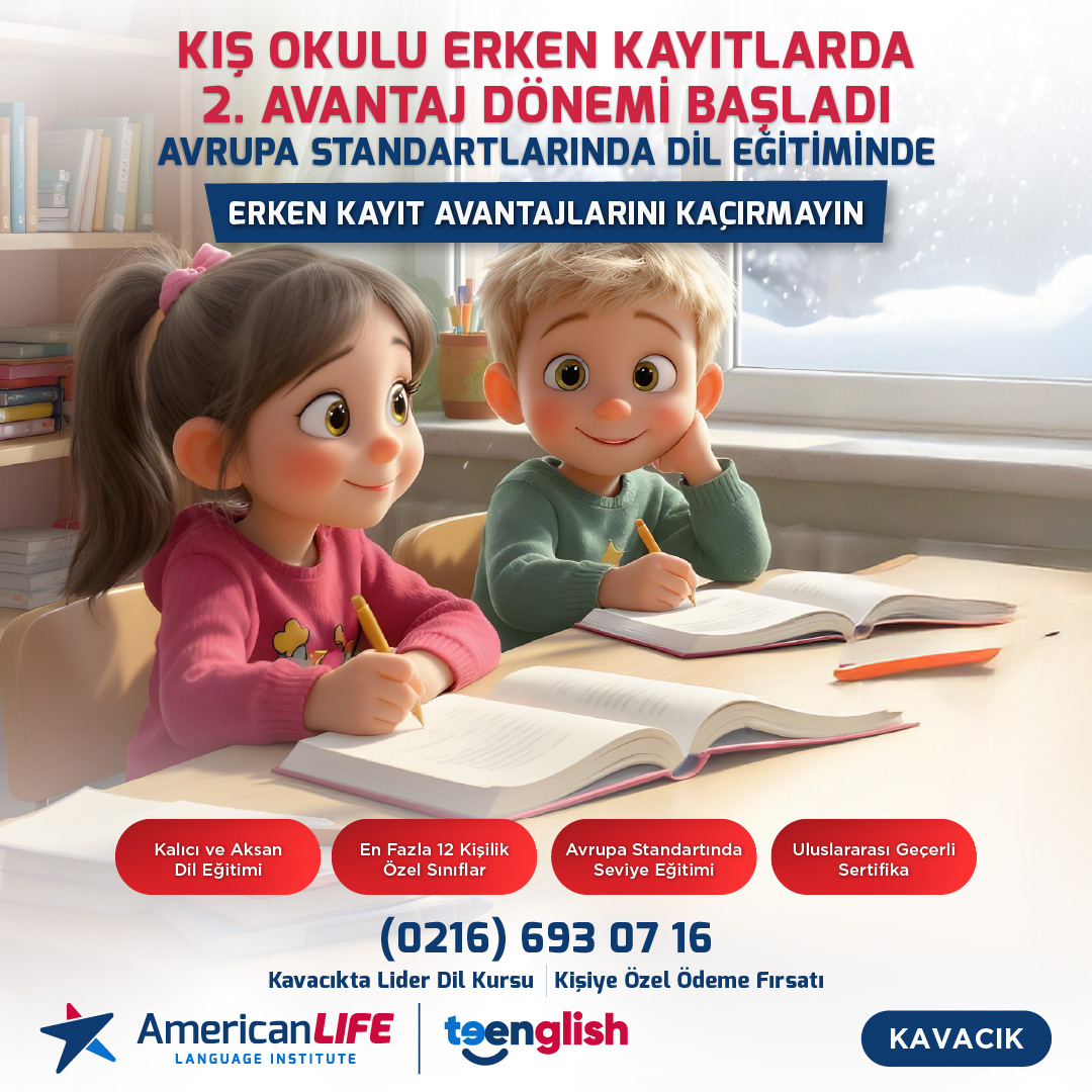 Kavacık çocuklar için İngilizce kursu