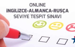 Online İngilizce Almanca Rusça Seviye Tespit Sınavları